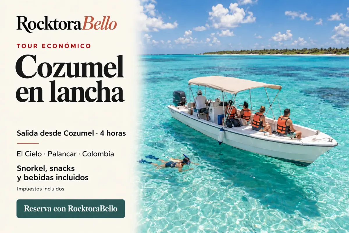 Tour economico Cozumel en lancha